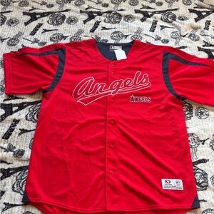 Los Angeles Angels Size XL Red Baseball Jersey Short sleeve True Fan brand
